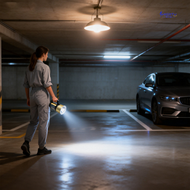 太阳能充电强光LED便携式探照灯-AZ130